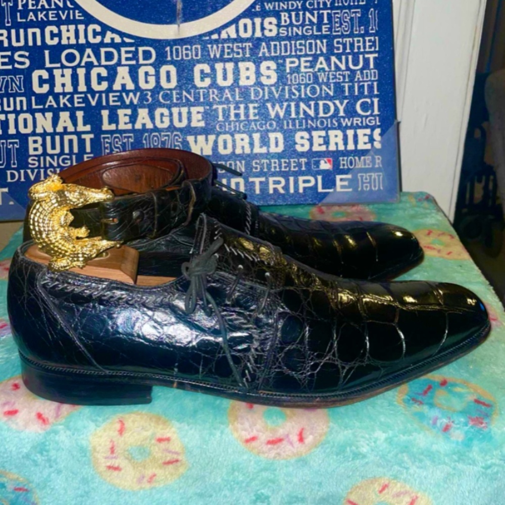 Mauri Alligator Shoes SZ11 and Brook Brothers Gator Belt SZ36